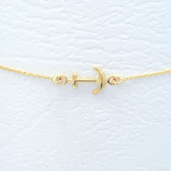 14 Ayar Altın Çapa Bileklik