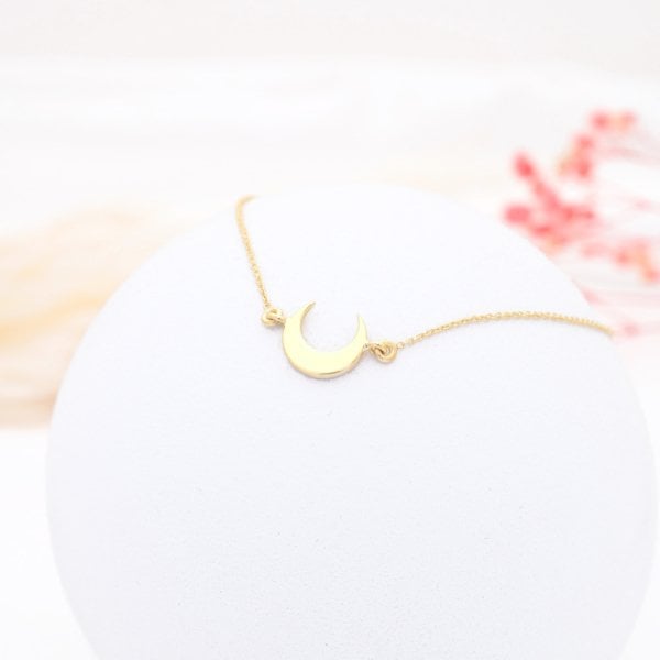 14 Ayar Altın Hilal Bileklik