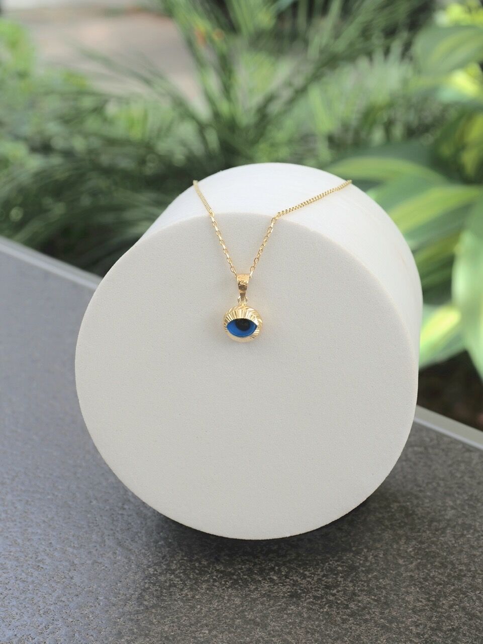 14 Ayar Altın Nazar Göz Kolye