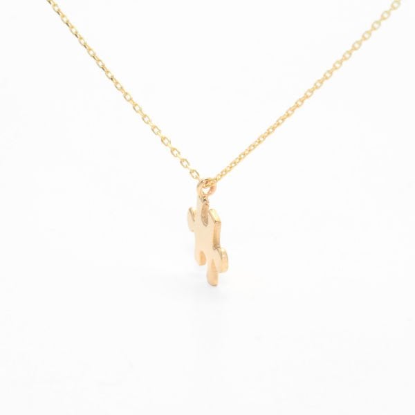 14 Ayar Altın Mini Puzzle Kolye