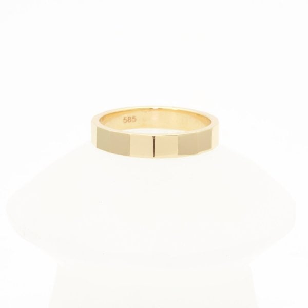 14 Ayar Altın Zarif Alyans Yüzük Beyaz - 16