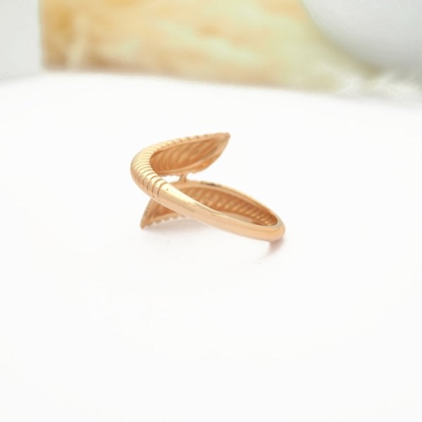 14 Ayar Altın Eşsiz Kruvasan Yüzük