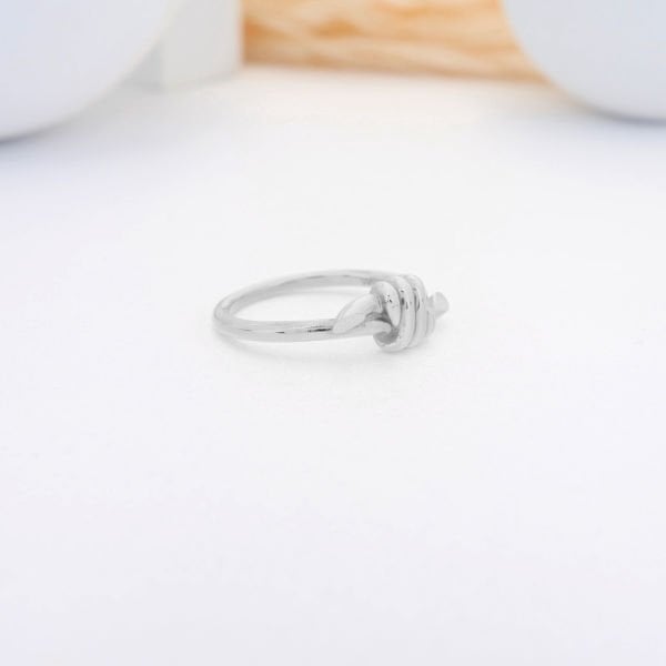 14 Ayar Altın Zarif Halat Yüzük