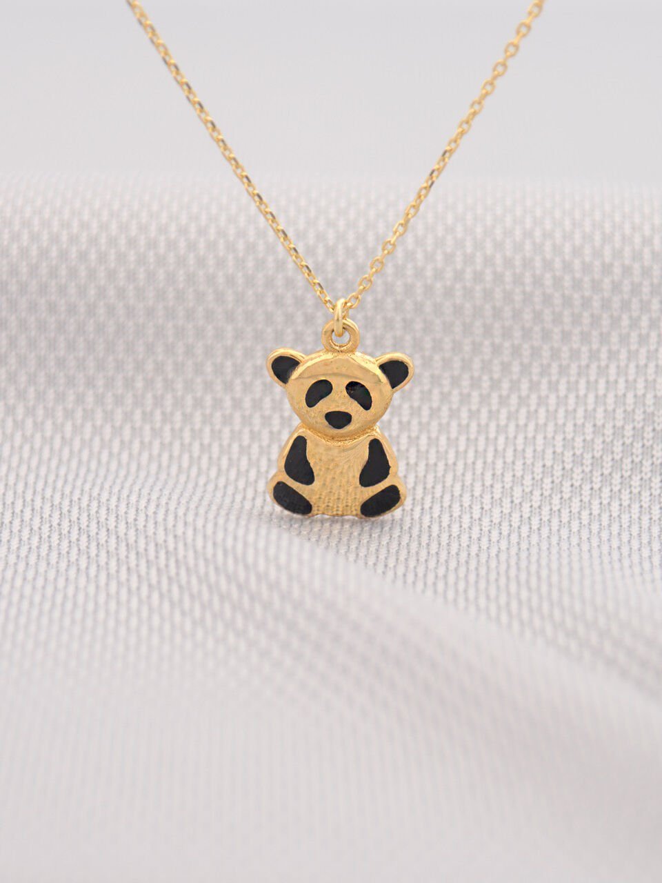 14 Ayar Altın Panda Kolye