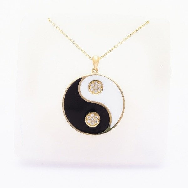 14 Ayar Altın Yin Yang Kolye