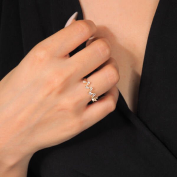 14 Ayar Altın Taç Tasarım Yüzük