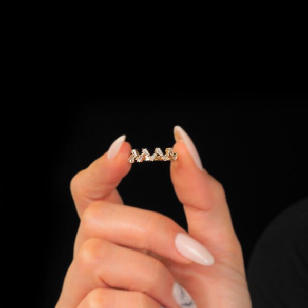 14 Ayar Altın Taç Tasarım Yüzük