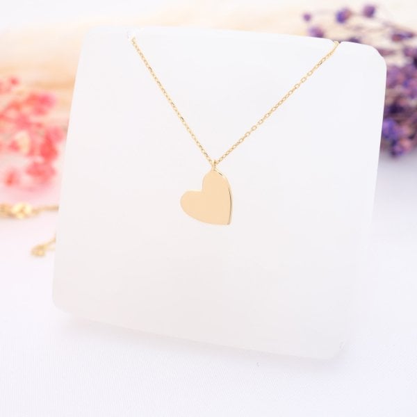 14 Ayar Altın Kalp Kolye