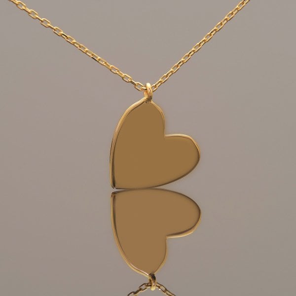 14 Ayar Altın Kalp Kolye