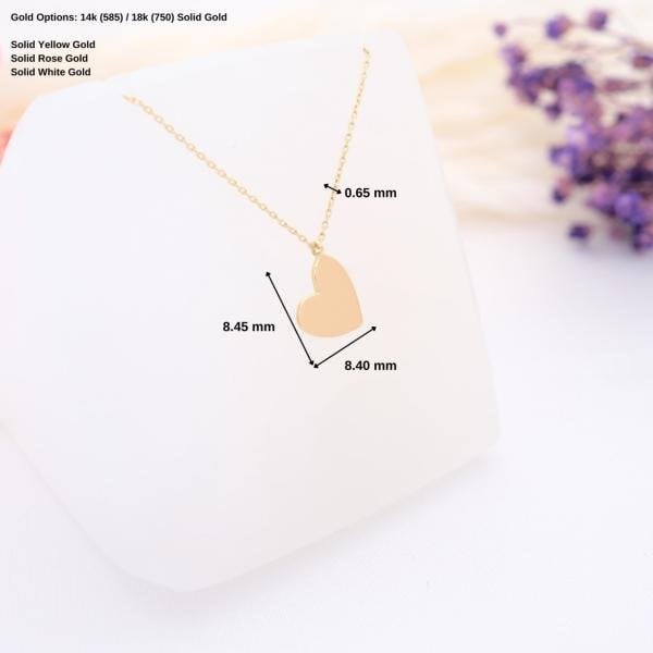 14 Ayar Altın Kalp Kolye