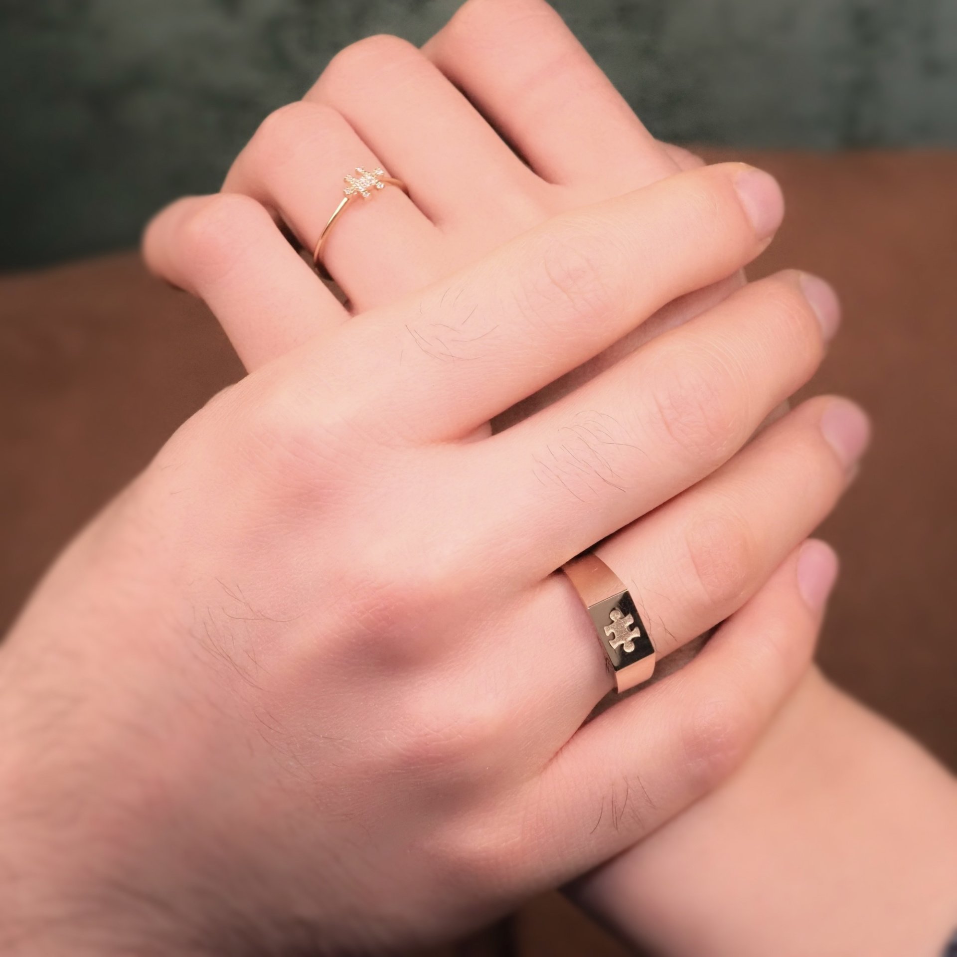 14 Ayar Altın Puzzle Yüzük