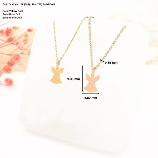 14 Ayar Altın Melek Kolye