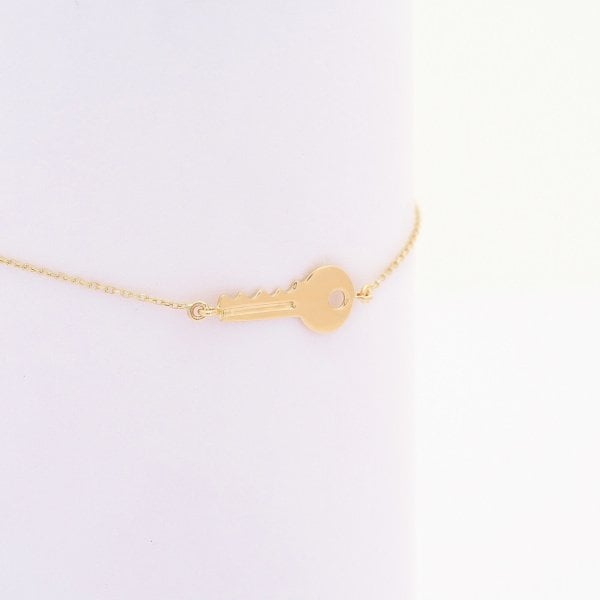 14 Ayar Altın Anahtar Bileklik