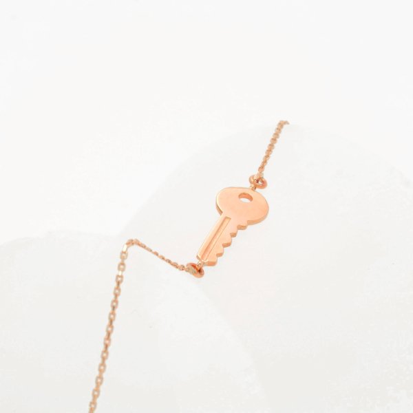 14 Ayar Altın Anahtar Bileklik