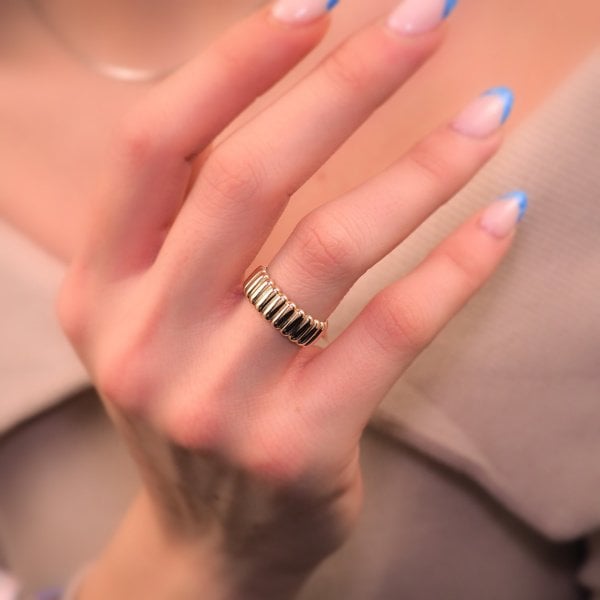 14 Ayar Altın Kat Yüzük