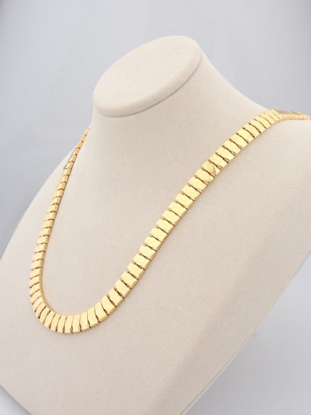 14 Ayar Altın Dikdörtgen Kolye 46cm