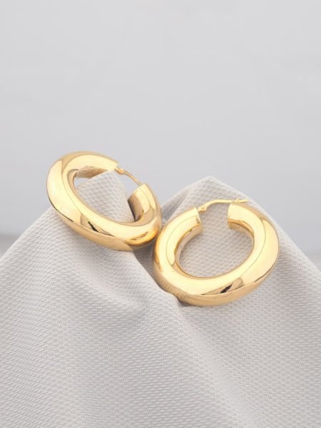 14 Ayar Altın Halka Küpe