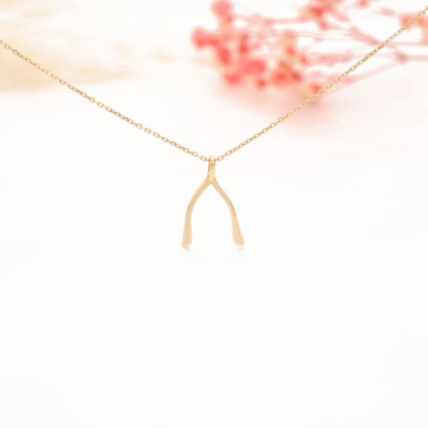 14 Ayar Altın Lades Kemiği Kolye