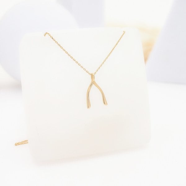 14 Ayar Altın Lades Kemiği Kolye