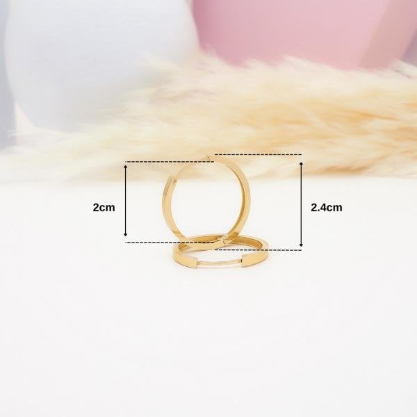 14 Ayar Altın Halka Küpe