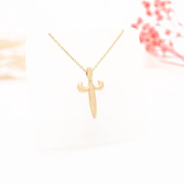 14 Ayar Altın Hançer Kolye