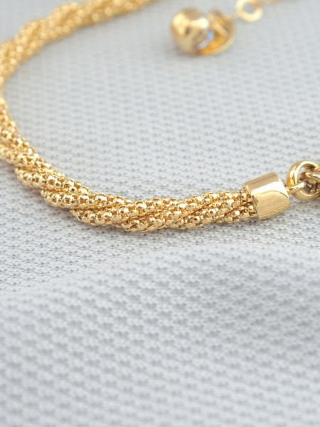 14 Ayar Altın Yıldız Tasarım Bileklik