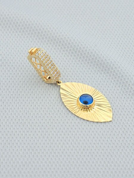 14 Ayar Altın Charm Göz Kolye Ucu