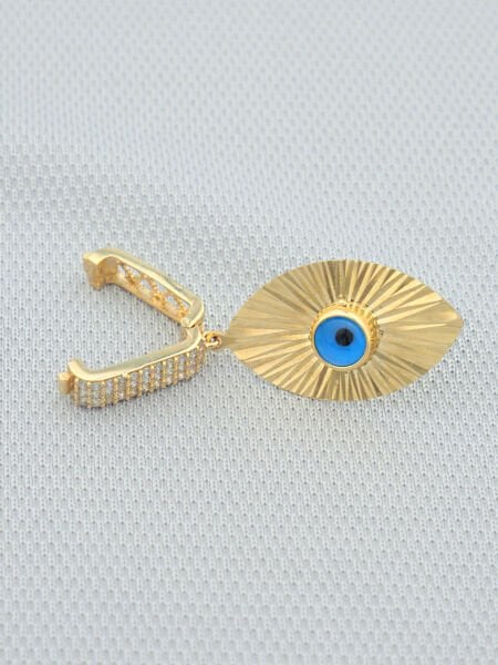 14 Ayar Altın Charm Göz Kolye Ucu