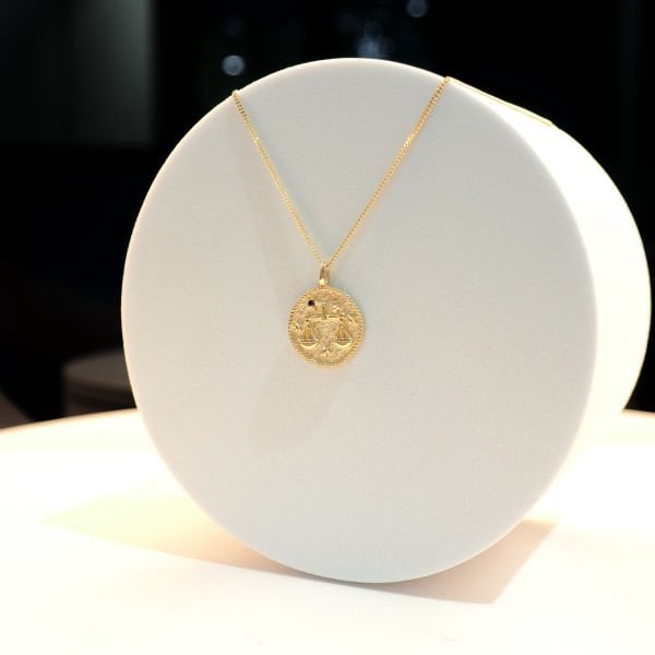 14 Ayar Altın Terazi Burcu Kolye