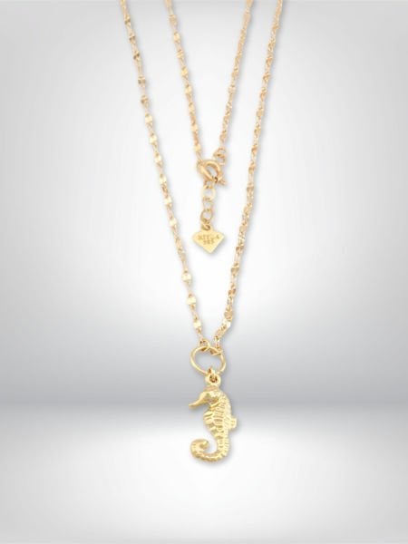 14 Ayar Altın Denizatı Figürlü Kolye