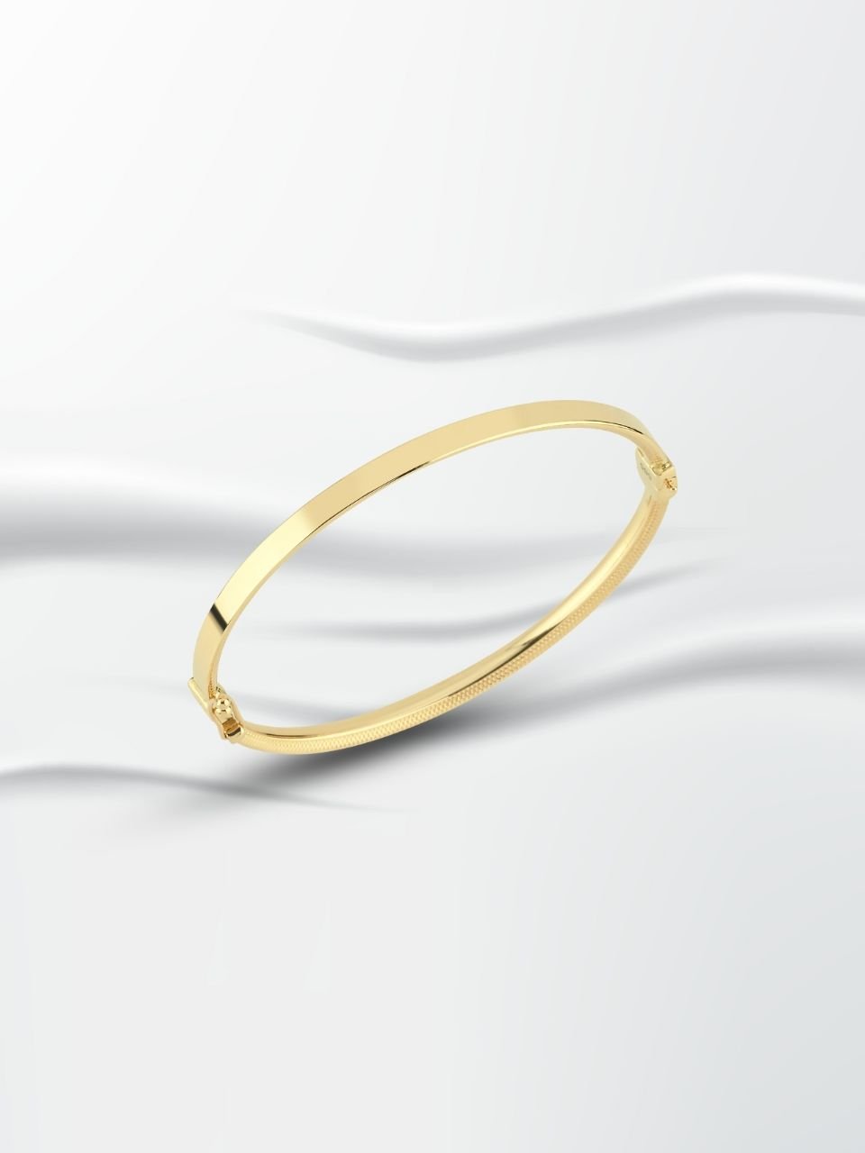 14 Ayar Altın Minimal Kelepçe Bilezik