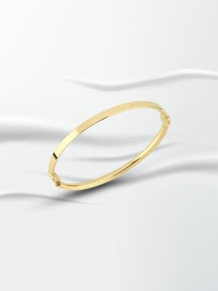 14 Ayar Altın Minimal Kelepçe Bilezik