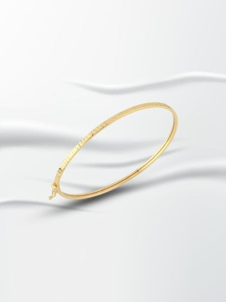 14 Ayar Altın Kalemli Kelepçe Bilezik