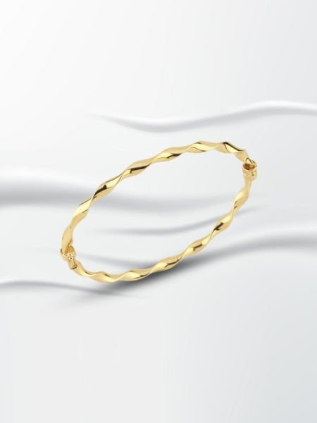 14 Ayar Altın Burgu Kelepçe Bilezik