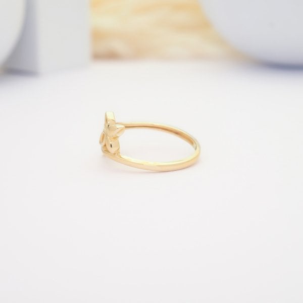 14 Ayar Altın Çiçek Yüzük