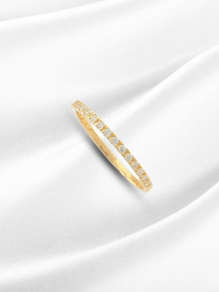 14 Ayar Altın Minimal Taşlı Yüzük