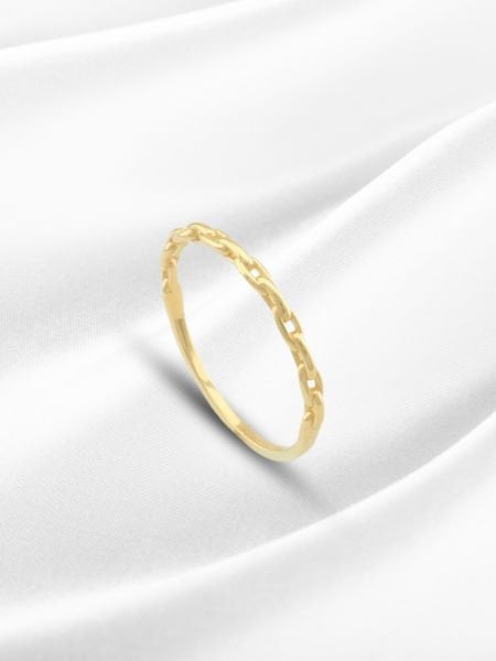 14 Ayar Altın Zincir Model Yüzük