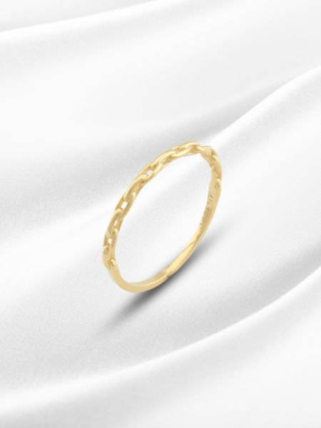 14 Ayar Altın Zincir Model Yüzük