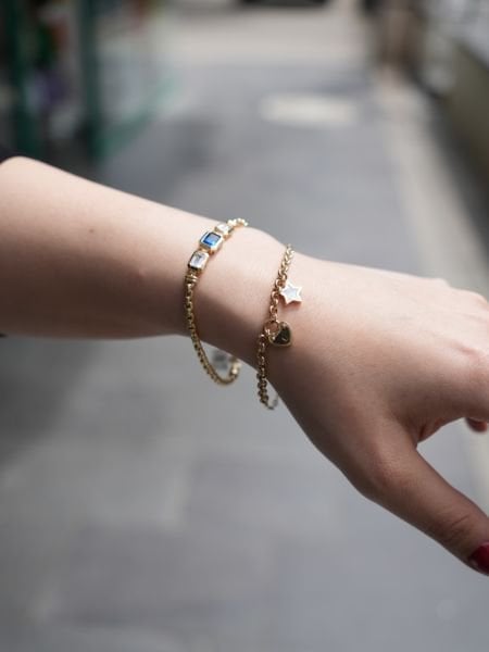 Baget Renkli Taşlı Bileklik
