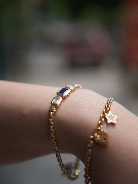 Baget Renkli Taşlı Bileklik