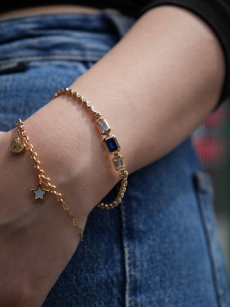 Kilit ve Yıldız Tasarım Bileklik