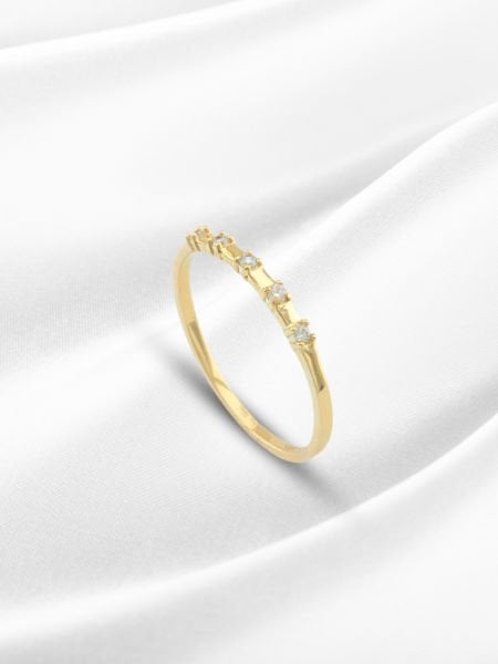 14 Ayar Altın Beş Taş Yüzük