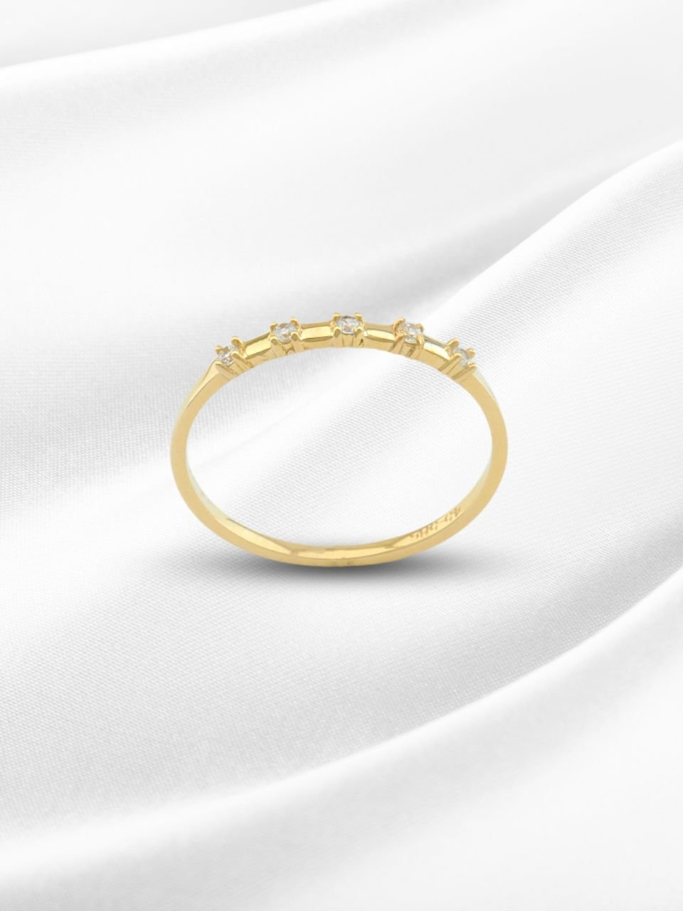 14 Ayar Altın Beş Taş Yüzük