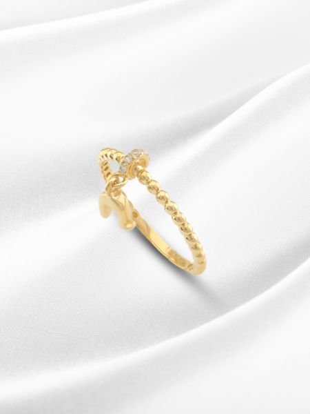 14 Ayar Altın At Nalı Figürlü Sallantılı Yüzük