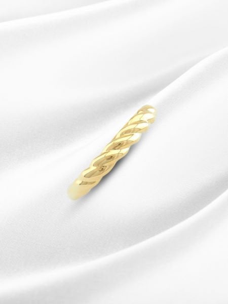 14 Ayar Altın Örgü Model Yüzük